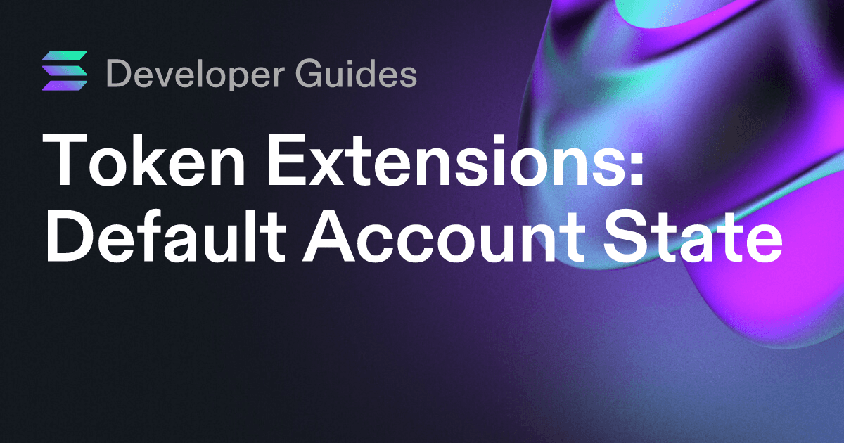 How to use the Default Account State extension